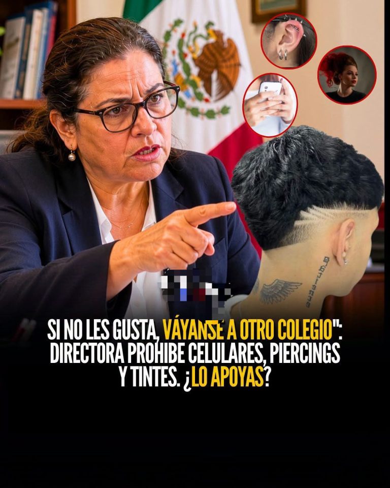 Si no les gusta, váyanse a otro colegio”: la directora que prohibió celulares, noviazgos y cabello teñido