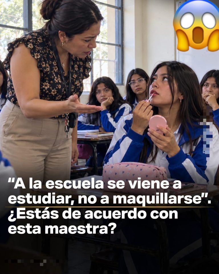 “A la escuela se viene a estudiar, no a maquillarse”: la frase de una maestra que genera debate