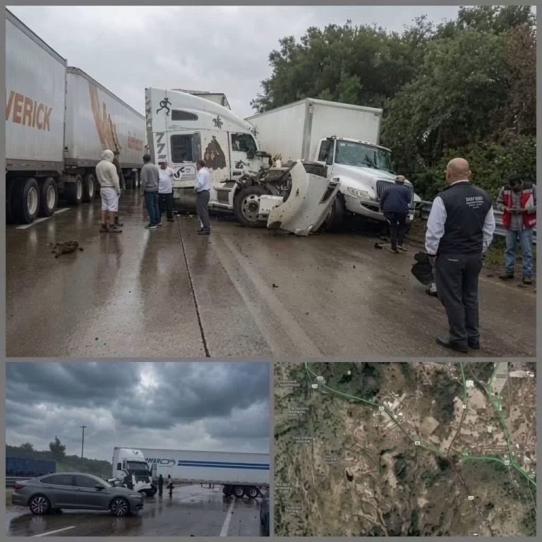 Grave incidente en carretera involucra varios camiones y genera una amplia respuesta de emergencia