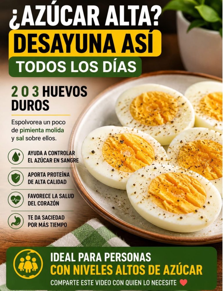 Tienes niveles altos de azúcar? Este desayuno con huevos cocidos puede ser una opción sencilla