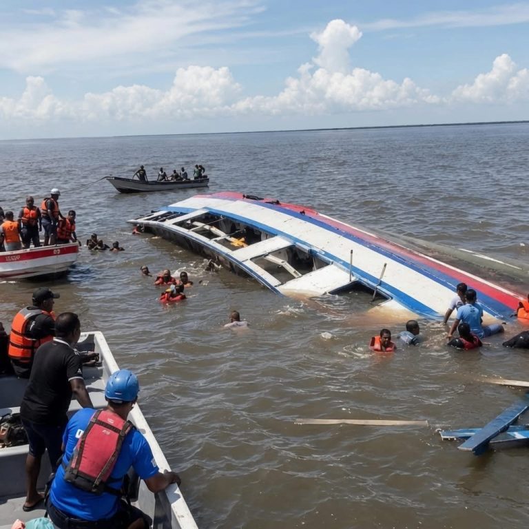 Ferry volcado en el mar moviliza operativo de rescate y genera alerta