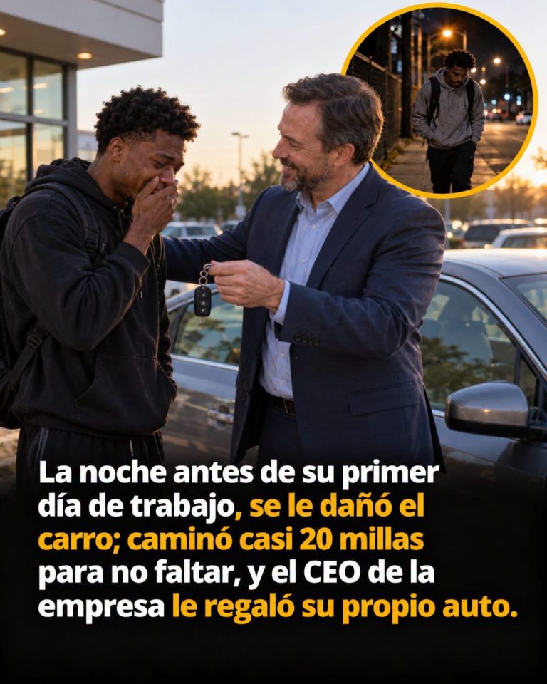 Caminó 20 millas toda la noche para no faltar a su primer día de trabajo y el CEO terminó regalándole un auto