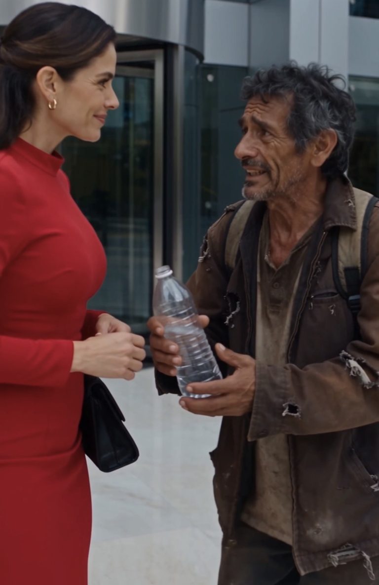 Solo pidió agua, pero Claudia regresó con café y pan