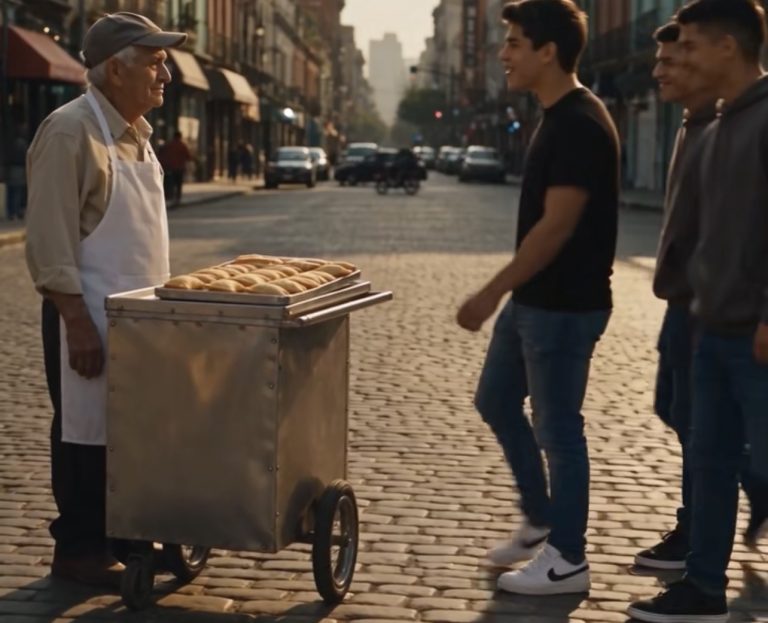 Tres jóvenes humillaron a un anciano vendedor, pero no esperaban su reacción