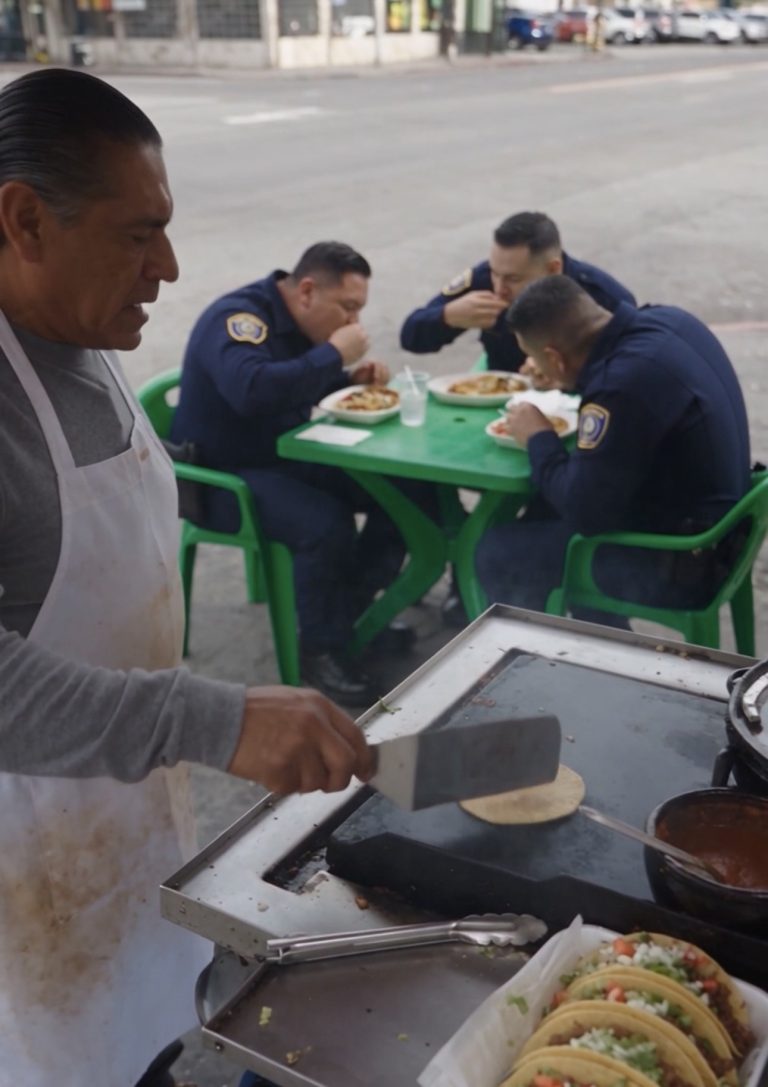 Tres Policías Comieron Sin Pagar y Golpearon al Taquero Sin Saber que Todo Había Quedado Registrado