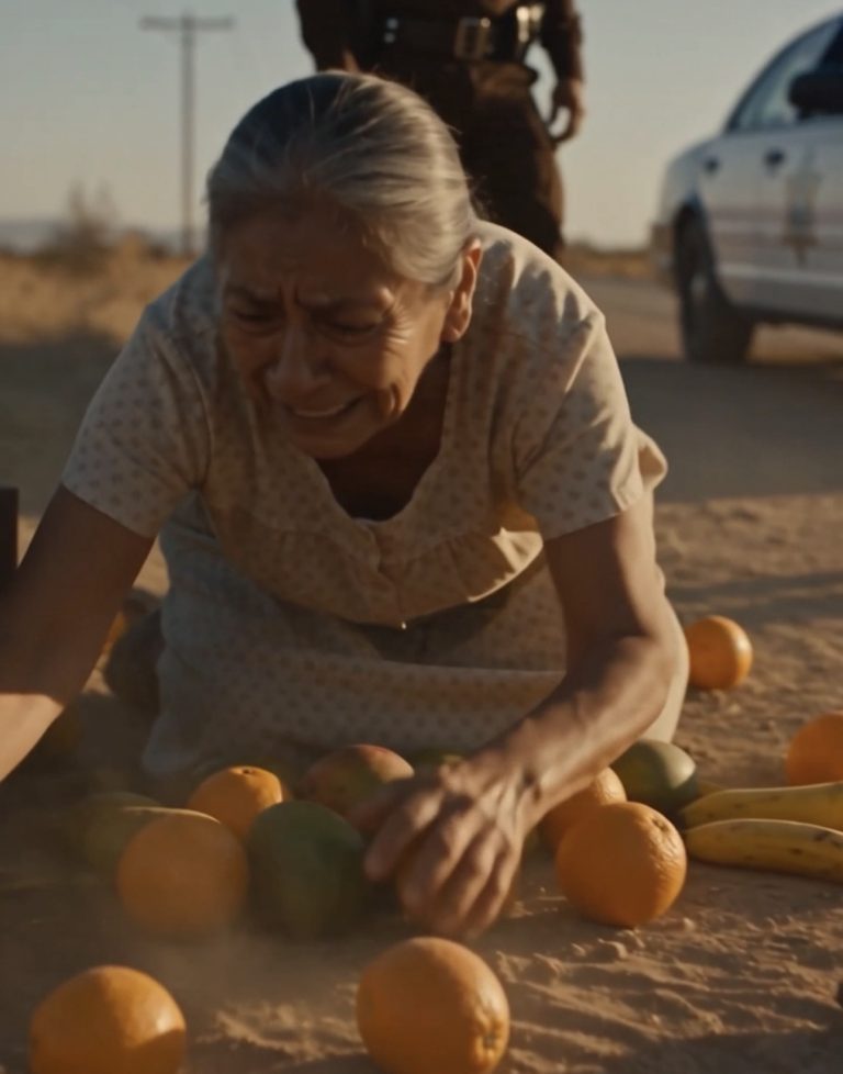 Dos Supuestos Policías Destruyeron el Puesto de Frutas de una Anciana Sin Saber Quién los Había Visto