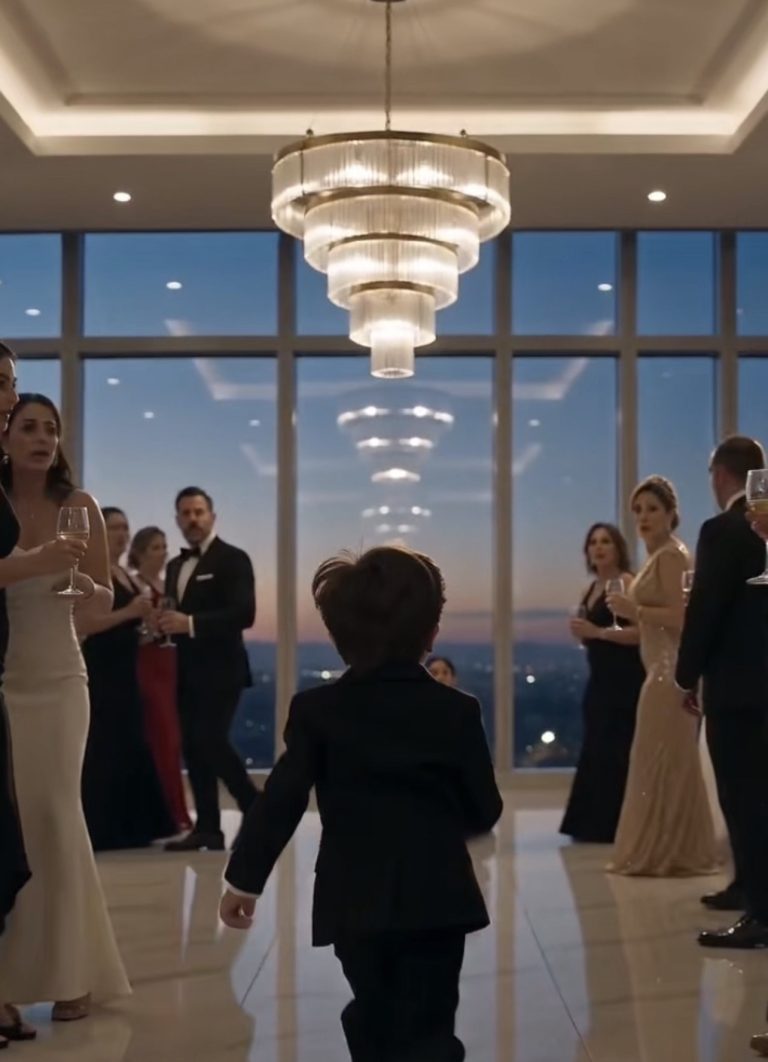 El niño en la gala