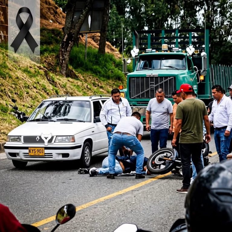 Un fuerte incidente entre una motocicleta y varios vehículos movilizó a decenas de personas, pero hay detalles que todavía deben aclararse