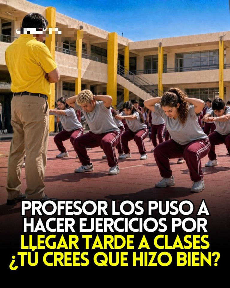 Profesor puso a escolares a hacer ejercicios por llegar tarde a clases