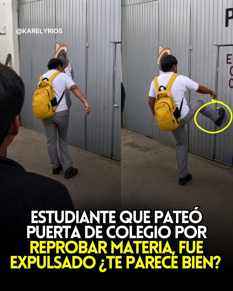 Estudiante que habría pateado la puerta del colegio tras reprobar una materia fue expulsado