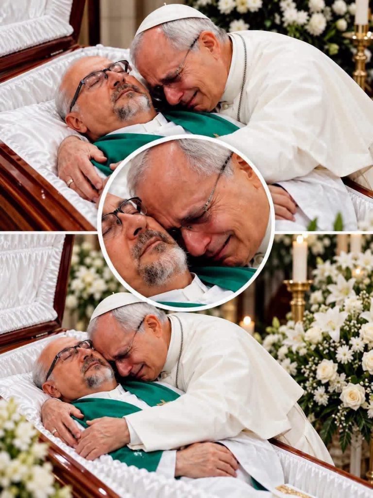 Una despedida llena de dolor: la imagen de un hombre abrazando a un ser querido conmueve los corazones