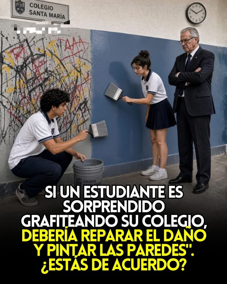 ¿Un estudiante que grafitea su colegio debería ayudar a reparar el daño?